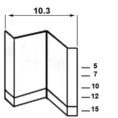 Agrafes cadres 10,3 - 10 mm ALSAFIX