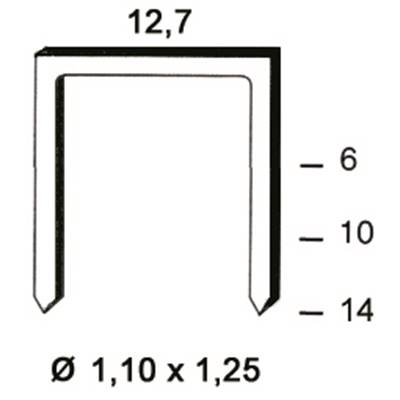 Agrafes polymères 81P-10 mm ALSAFIX
