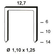 Agrafes polymères 81P-10 mm ALSAFIX